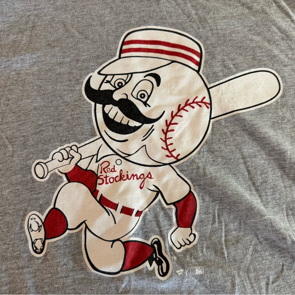 Vintage style Red Stockings Graphic Tee Cincinnati Reds
